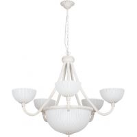 Nowodvorski Lighting Baron White VIII lampa wisząca 8x60W biała 5997