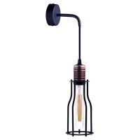 Nowodvorski Lighting Worshop kinkiet 1x25 W czarny-miedź 6605