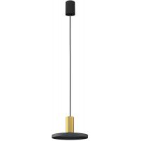 Nowodvorski Lighting Hermanos lampa wisząca 1x10W czarna/mosiądz 8100