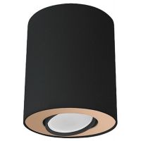 Nowodvorski Lighting Set lampa podsufitowa 1x10W LED tuba czarna/złota 8901