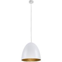 Nowodvorski Lighting Egg lampa wisząca 1x25W biały/złoty 9021