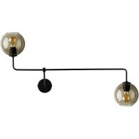 Nowodvorski Lighting Monaco kinkiet 2x25 W czarny-przydymiony 9362