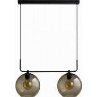 Nowodvorski Lighting Monaco lampa wisząca 2x60W czarny/szkło przydymione 9363