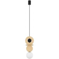 Nowodvorski Lighting Drops Wood lampa wisząca 1x12 W czarna 11173