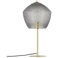 Nordlux Orbiform lampa stołowa 1x40W szkło przydymione/mosiądz 2010715047
