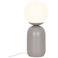 Nordlux Notti lampa stołowa 1x25 W biała/brązowa 2011035018