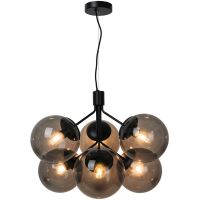 Nordlux Ivona lampa wisząca 6x28 W czarna 2112163003