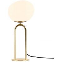 Nordlux DFTP Shapes lampa stołowa 1x15W biały opal/mosiądz 2120055035