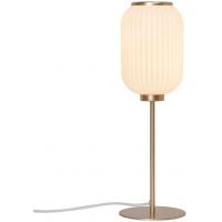 Nordlux Milford lampa stołowa 1x40W mosiądz/biały 2213225001
