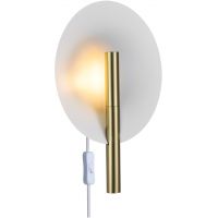Nordlux DFTP Furiko kinkiet 1x6W mosiądz szczotkowany/biały 2320241035