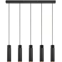 Nordlux Tilo lampa wisząca 5x15 W czarna 2410483003