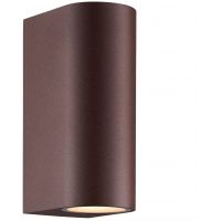 Nordlux Dion Double kinkiet zewnętrzny 2x25 W zardzewiały 2518021009