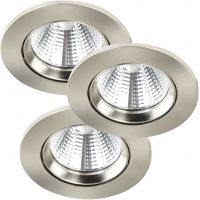 Nordlux Fremont lampa do zabudowy 3x4,5W LED nikiel szczotkowany 47580132