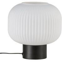 Nordlux Milford lampa stołowa 1x40W biały opal/czarny 48965001