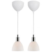 Nordlux Ray lampa wisząca 2x40 W chrom 63233033