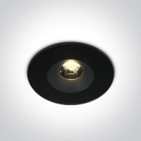 One Light Baida lampa podsufitowa zewnętrzna 1x6W czarna 10106V/B/W