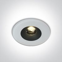 One Light Baida lampa podsufitowa zewnętrzna 1x6W biała 10106V/W/W