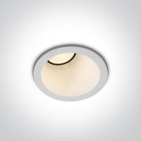 One Light Ewretu lampa do zabudowy 1x8W biała 10108A/W/W