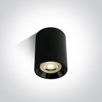 One Light Lawrio lampa podsufitowa 1x10W czarna 12105AL/B/B