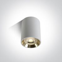 One Light Lawrio lampa podsufitowa 1x10W biały/złoty 12105AL/W/GL