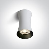 One Light Mawromati lampa podsufitowa 1x10W biały/czarny 12105F/W