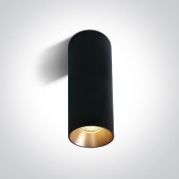 One Light Mudros lampa podsufitowa 1x10W czarna 12105MA/B
