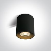 One Light Roda lampa podsufitowa 1x10W czarny/mosiądz 12105T/B