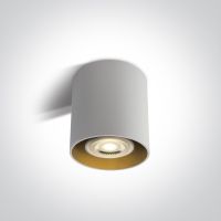 One Light Roda lampa podsufitowa 1x10W biały/mosiądz 12105T/W