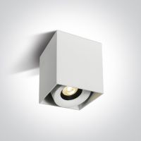 One Light Samarina lampa podsufitowa 1x8W biały/czarny 12108XA/W/W