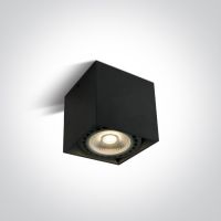 One Light Koufonisi lampa podsufitowa 1x15W czarna 12144A/B