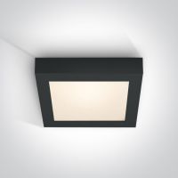 One Light Morfi plafon 1x22W czarny 62122F/B/W