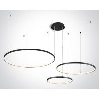 One Light Verdun 3 lampa podsufitowa 1x65 W czarna 63150B/B/W