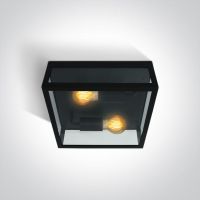One Light lampa podsufitowa zewnętrzna 2x40W czarna 67406D/B