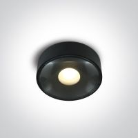 One Light Bazyla plafon zewnętrzny 1x6W czarny 67484/B/W