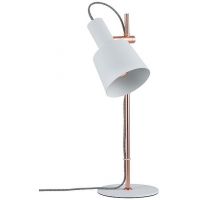 Paulmann Neordic Haldar lampa biurkowa 1x20W biały/miedziany mat 79658