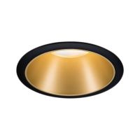 Paulmann Cole Coin lampa do zabudowy 1x6,5W czarny/złoty mat 93403