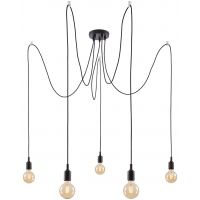 Paulmann Neordic lampa wisząca 5x60 W czarna PL50389