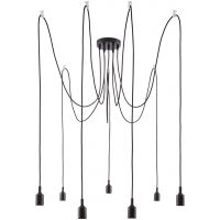 Paulmann Neordic lampa wisząca 7x60 W czarna PL50390