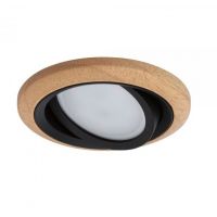 Paulmann Lanati lampa do zabudowy 1x6 W dąb olejowany, czarny mat 92238