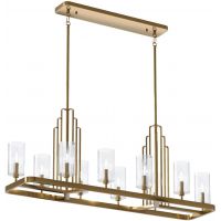 Quintiesse Kimrose lampa wisząca 10x40 W szczotkowany naturalny mosiądz QN-KIMROSE10-BNB