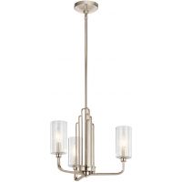 Quintiesse Kimrose lampa wisząca 3x40 W polerowany nikiel QN-KIMROSE3-PN