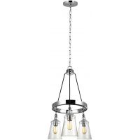 Quintiesse Loras lampa wisząca 3x60 W chrom QN-LORAS3