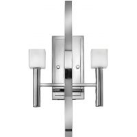 Quintiesse Mondo kinkiet 2x3 W polerowany chrom/biały QN-MONDO2