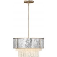 Quintiesse Reverie lampa wisząca 4x40 W szampańskie złoto/jasnoszary QN-REVERIE-4P-CPG