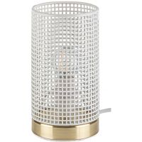 Rabalux Boogie lampa stołowa 1x25W biała/złota 3179