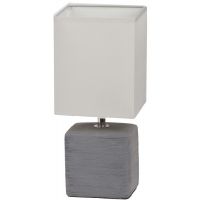 Rabalux Orlando lampa stołowa 1x40W biała/popielata 4458