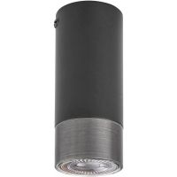 Rabalux Zircon lampa podsufitowa 1x5W czarny mat/srebrny 5074