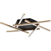 Rabalux Severine lampa podsufitowa 6x40 W biała-czarna-złota 71365