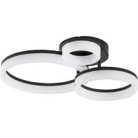 Rabalux Amilia lampa podsufitowa 3x24 W biała-czarna 71385