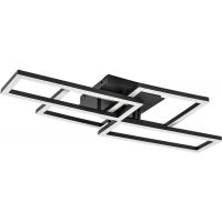 Rabalux Drusus lampa podsufitowa 4x40 W biała-czarna 71389